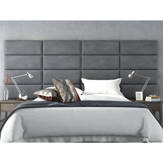 upholstered wall panels padded vant upholstered wall panels headboards sets of micro suede gray 30 shop upholstered wall panels padded vant upholstered wall panels headboards sets of micro suede gray 30 shop